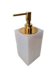 Saboneteria Liquida madreperola com tampa Gold