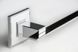 Toalheiro simples 35cm branco/cromo/polido Jazz BA 038.223 Zen Design