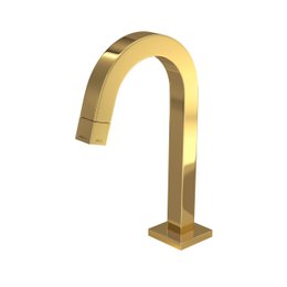 Torneira Bica Baixa Para Lavatório Tube 1197.GL.TUB Gold Deca