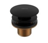 Valvula para Lavatorio Tampa Fixa 1601.BL.MT Black Matte Deca