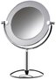 Espelho mesa 10264 Royale Cristal cromado com aro fosco Crys Bel
