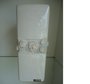 Vaso em cerâmica branca craquelê formato Tubo LADY 46442 CASA BONITA
