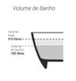 Banheira Bahia de Imersão 162x71x61 Cinza Lunar Sabbia