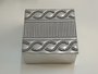 Caixa Porta Objetos Bali M 11,5 x 11,5 x 6,0 Aluminio/Strass