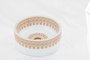 Cuba Apoio Redonda 42x42x15 Rose Gold com Branco