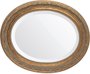 Espelho Oval bisotê 50x41 ouro Ornamental