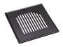 grelha listras 15x15 black matte invinox