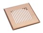 grelha listras 15x15 red gold invinox