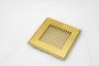 Ralo Grelha10X10 com Base Gold Listras Invinox