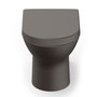 kit Bacia Roca Nexo convencional com assento termofixo café - marrom fosco