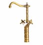 Misturador Duplocomando Monofuro Bica Alta Giratoria Bronze Escovado 381 Kromma