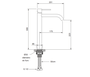 Monocomando para Lavatorio 223mm Loop DK5163CR Chrome Doka