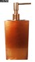 Saboneteira Liquida de Mesa (10,5x8,0x8,0)cm em Poliester Bronze com Dosador Red Gold