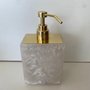 Saboneteira liquida retangular madreperola 19191