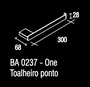 Toalheiro Ponto One BA 237.201 Zen Design